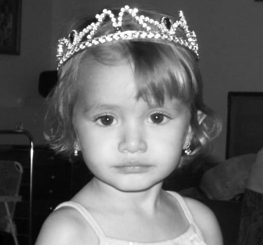 Gaby as a little princess